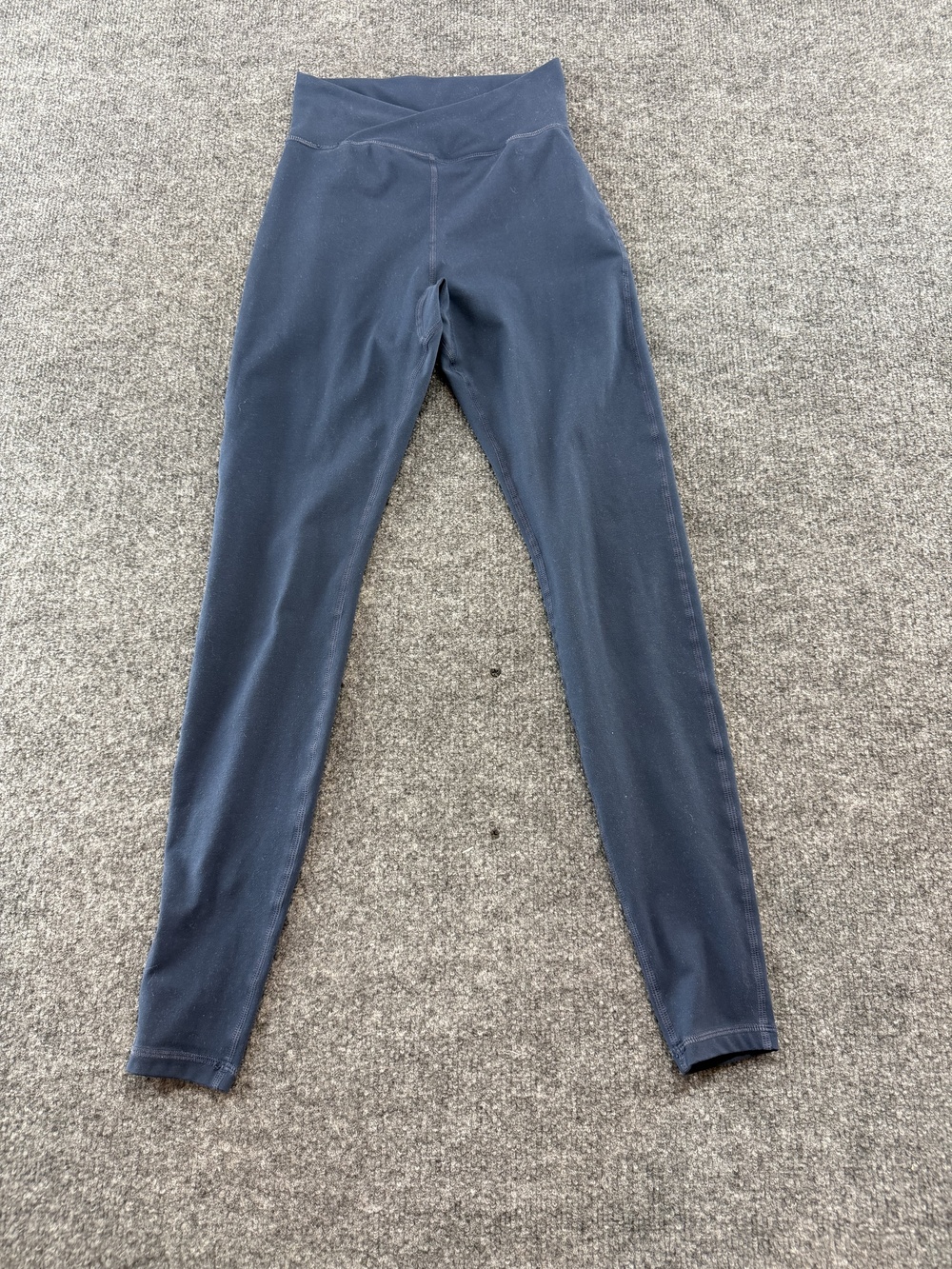 Alphalete Leggings Womens XS Blue High Waist Ankle Yoga Gym Pants Stretch
